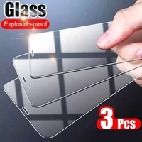 3pcs tempered glass for samsung galaxy m21s m60s m80s screen protector front film