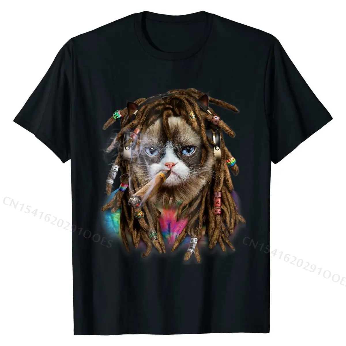 

Хиппи, Недовольный кот с дредами, футболка регги дреды, топы, рубашка Rife, пользовательские хлопковые мужские футболки с принтом