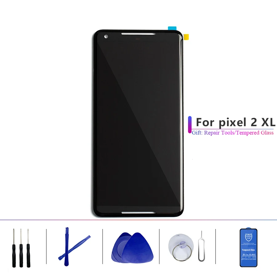 ЖК дисплей OEM для Google Pixel 2 XL 2XL сенсорный экран дигитайзер в сборе запасная часть 3