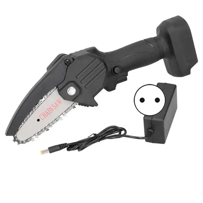 

Chainsaws Cordless Electric Chain Saw Black Mini Rechargeable Woodworking Cutting Tools AC100-240V Garden Tools
