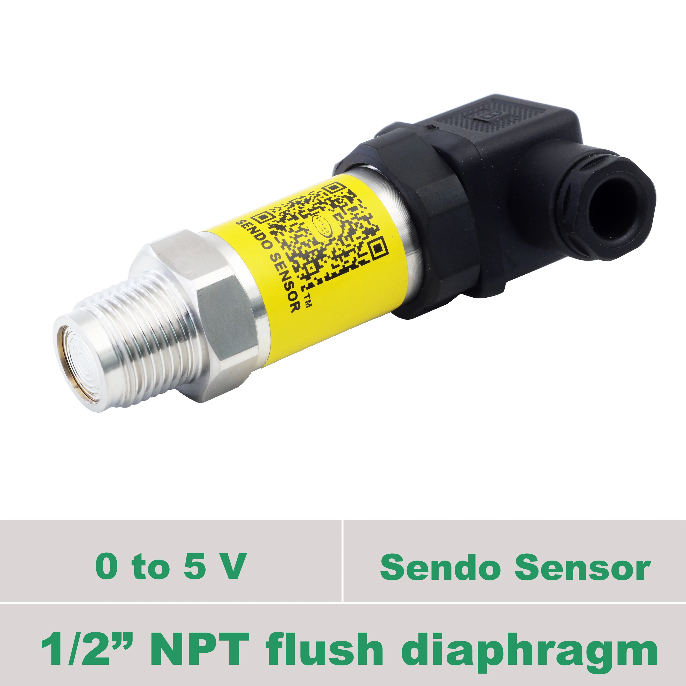 

1 2 in NPT diaphragm pressure sensor, 0 5V, 0.35 bar, 0.2, 0.1 bar, 1, 10, 100bar, 16, 160, 4, 40, 200, 250, 400 bar gauge, air