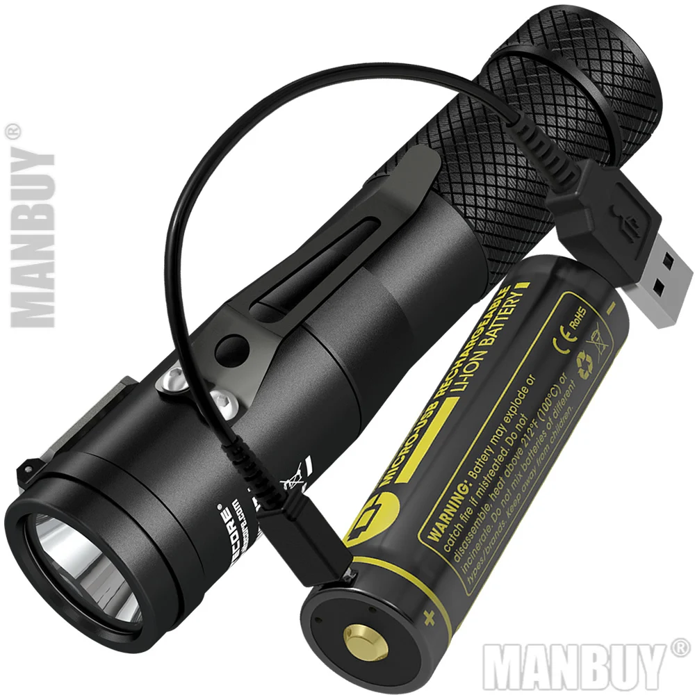 2021 оптовая продажа светодиодный фонарик NITECORE C1 1800Lms CREE XHP35 HD E2 + Перезаряжаемая