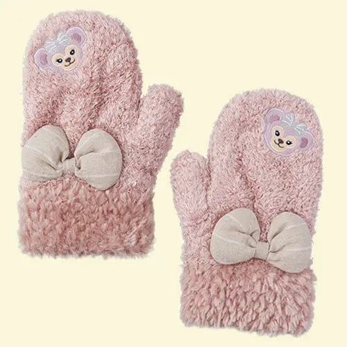 Плюшевые зимние перчатки для девочек с рисунком Duffy Bear Friends stellalou Rabbit shelliemei Gelatoni - Цвет: 2