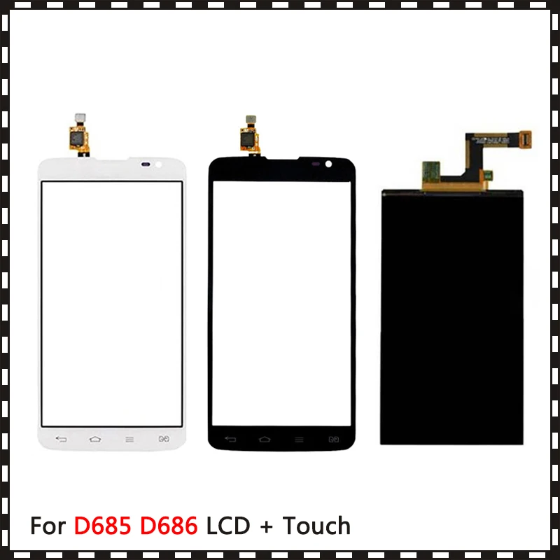 Новый высококачественный 5,5-дюймовый ЖК-дисплей с дигитайзером сенсорного экрана для LG G Pro Lite D685 D686, две карты