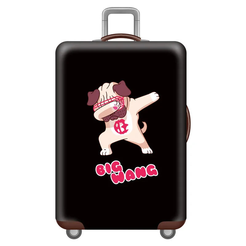 L Luggage cover Эластичные Защитные чехлы для багажа с животным узором, Чехол для багажа, подходит для 18-32 дюймов, пылезащитный чехол для чемодана, аксессуары для путешествий - Цвет: L Luggage cover