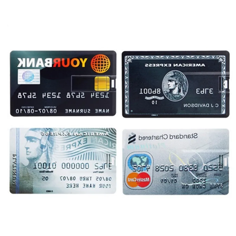 

Usb Flash Drive 32GB 2.0 Super Thin Credit Card Pen Drive 4GB 8GB 16GB 64GB For Gift High Quality 128GB Pendrive Free Print Logo