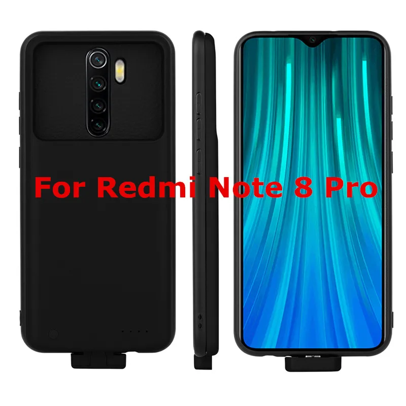 Black for Note 8 Pro Резервный внешний аккумулятор NTSPACE 7000 мАч для Xiaomi Redmi Note 8 Pro, чехол для зарядного устройства для телефона Redmi Note 8, чехол для питания - Цвет: Black for Note 8 Pro