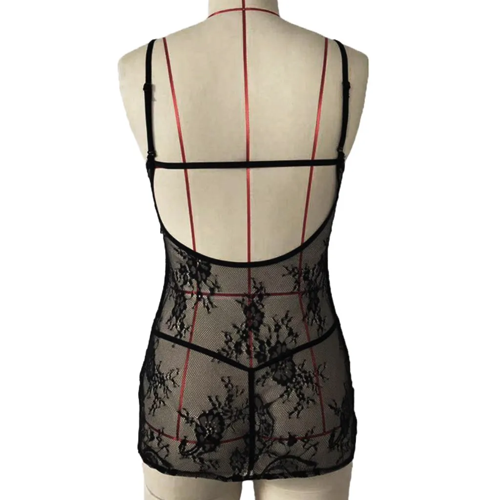 Женское нижнее белье сексуальное кружевное черное комплект стрингов одежда для