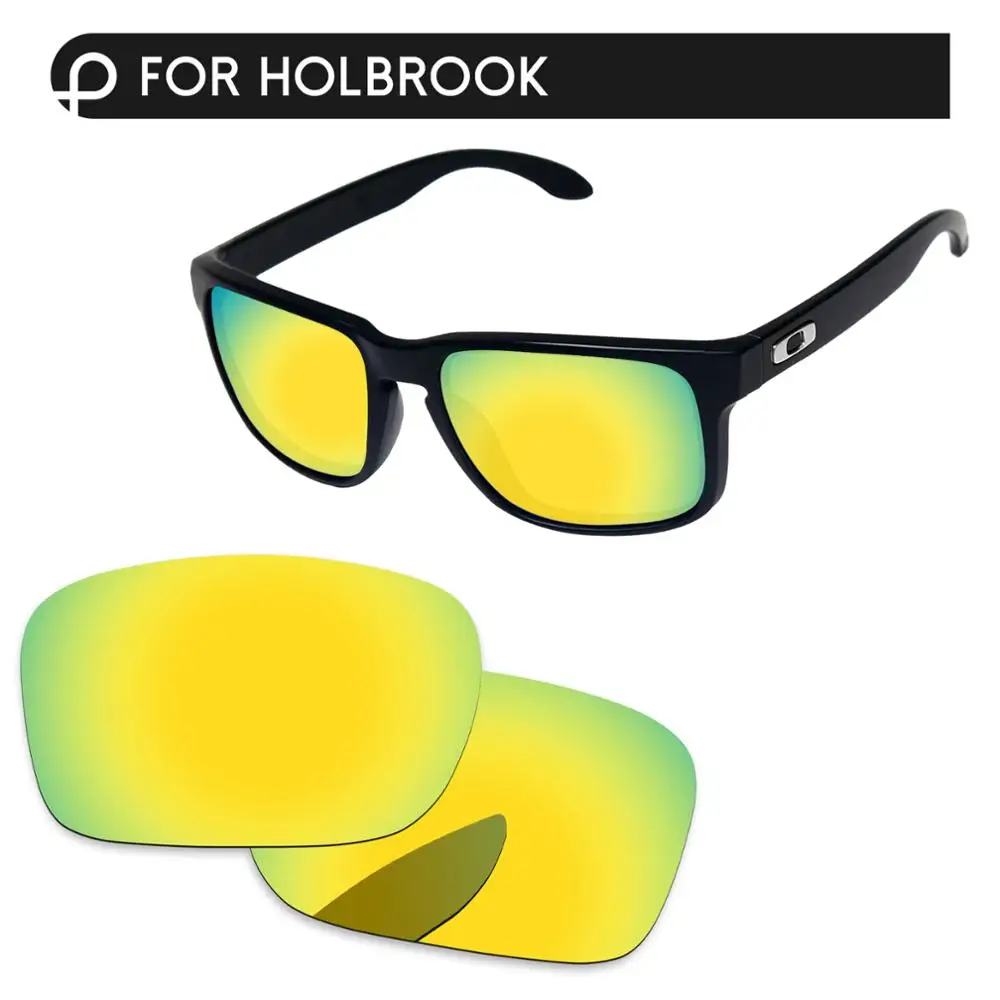 Papaviva 24K золотое зеркало поляризованные Сменные линзы для аутентичных Holbrook