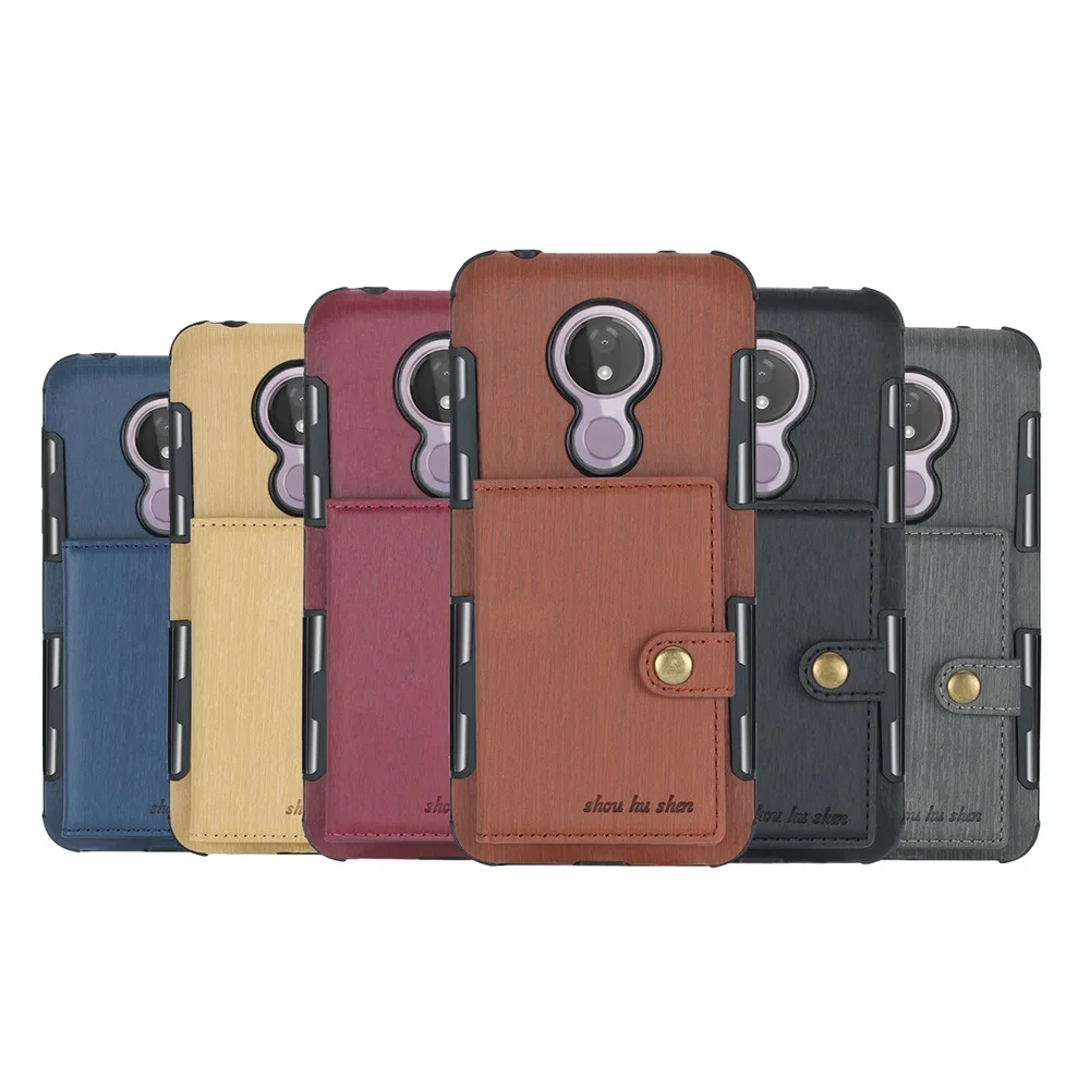 Карманный чехол бумажник для карт Motorola Moto E4 G4 G5 G5S Plus E5 из тпу и пу MOTO G7 Power телефона