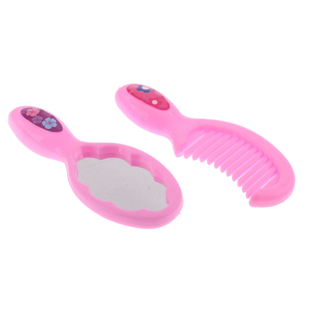 Куклы Аксессуары для спальни набор макияжа (2 шт.) Расческа Зеркало куклы