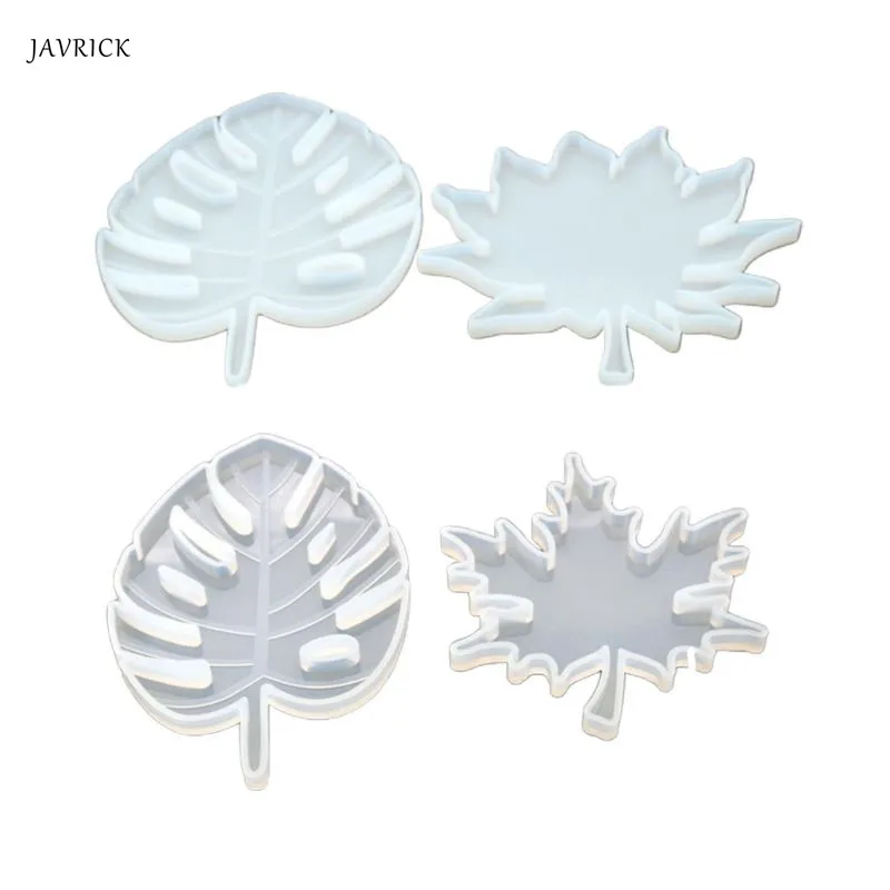 4 шт./компл. силиконовая форма для подставки в виде листьев смолы кленового листа