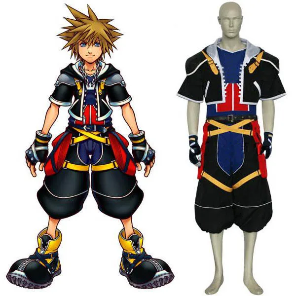 Костюмы для косплея Kingdom Hearts III Боевая форма sora костюмы игр|Игровые костюмы| |