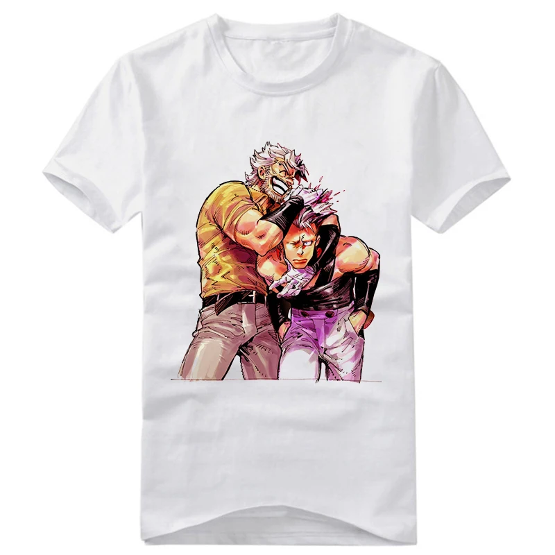 Футболка с принтом из аниме Невероятные приключения Джоджо модная Повседневная