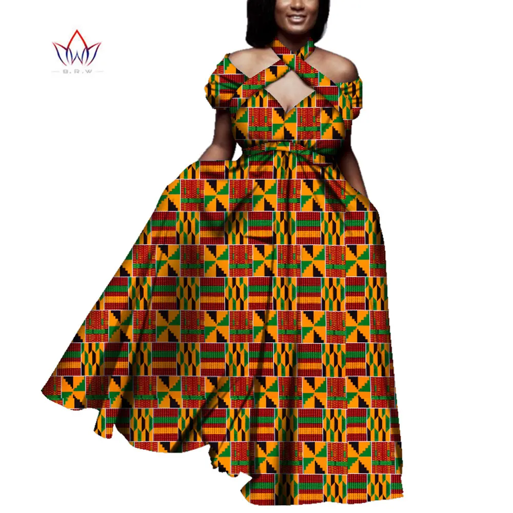 Женская одежда в африканском стиле летнее винтажное длинное платье Дашики
