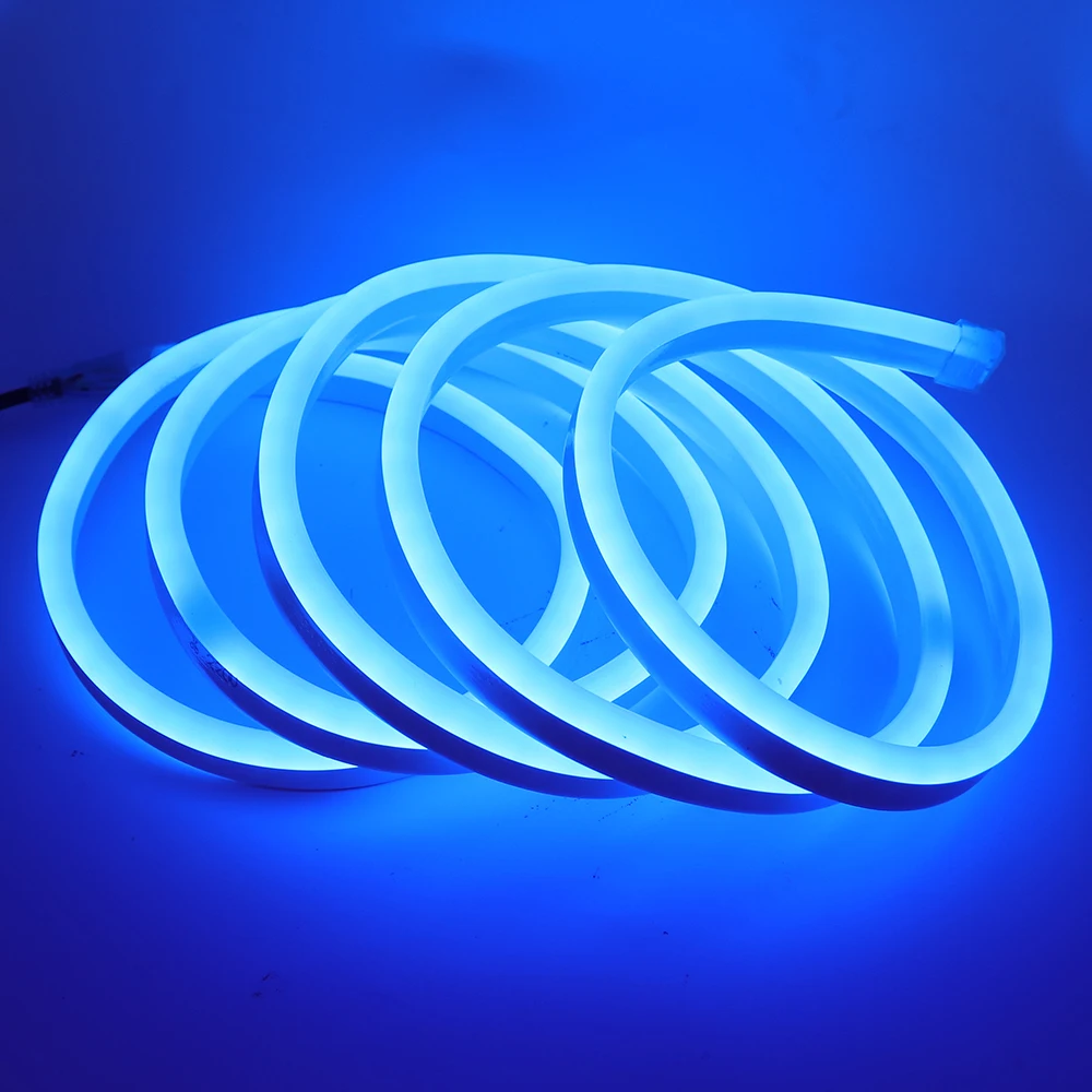 110V 220V RGB светодиодный неон Flex веревки для украшения дома лампа Сад Освещение С EU/US/UK/AU пульт дистанционного управления
