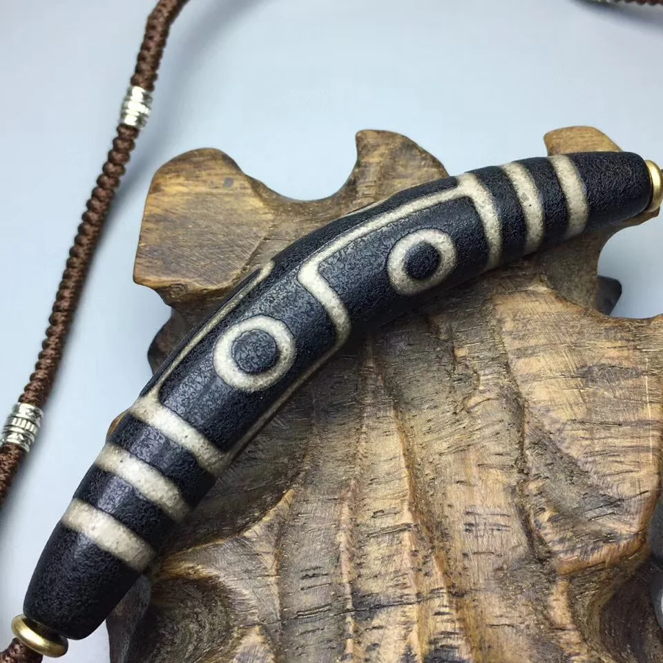 

Agate Jade Pulp Six-eyes Horseshoe Grain Bag Paste Beads Necklace Buddha Beads Men and Women Sweater Chain Play Jewelry