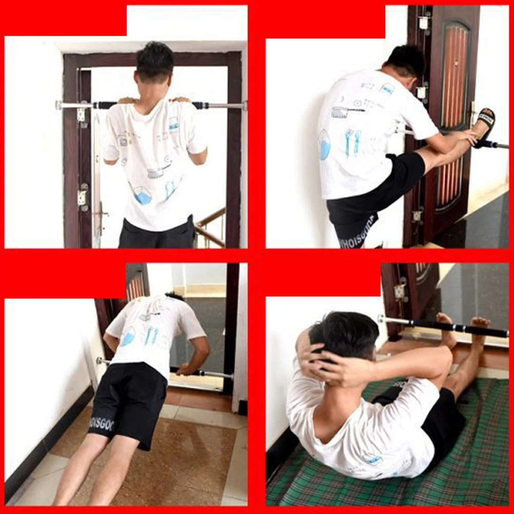 

1Pc Door Horizontal Bars Pull-Up Exercise Latch Bar 60-100CM 80-130cm 100-150cm Pull Up Bar For Home Gym Workout Sport Fitness