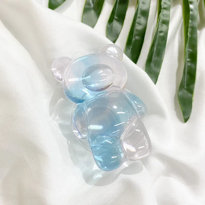 INS симпатичный градиентный Медведь Прозрачный держатель для телефона Griptok