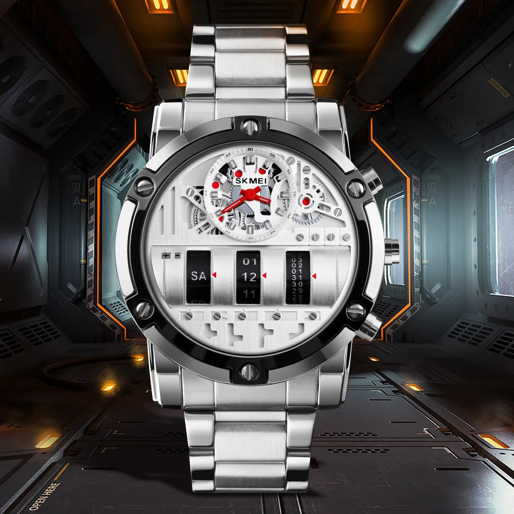 

Man Watches Fashion Cool Watch Stainless Steel Quartz Watch Men's Luxury Top Brand Waterproof Clock 2021 Montre Homme