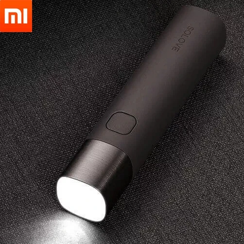 

Xiaomi Mijia Solove X3 USB Перезаряжаемый яркий фонарик для повседневного использования 3000 мАч Внешний аккумулятор мини светодиодный фонарик велосип...