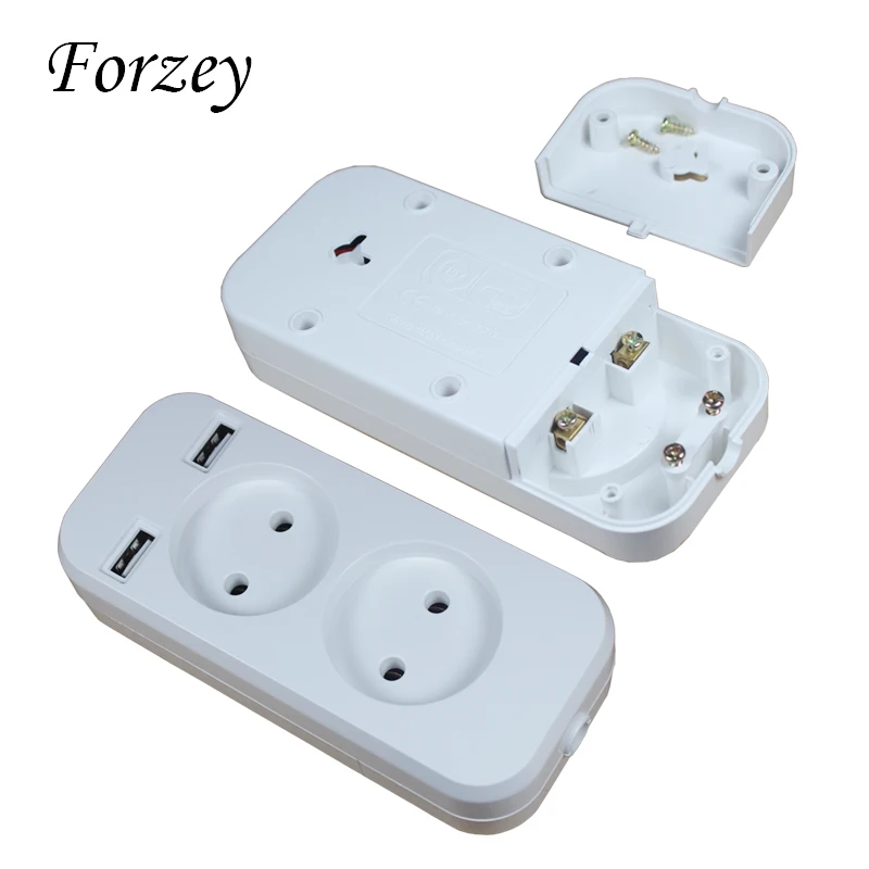 Мощность полосы 2 EU Plug 1200 Вт 250V,5V 2A стены множественный разъем Порты и разъёмы в состоянии с 2 портами (стандарт Порты и разъёмы для мобильных ...