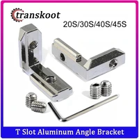 50pcs 20pc 10pcs t slot aluminum angle bracket interior joint bracket fro aluminum extrusion profile 2020303040404545 series