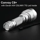 Конвой C8 + с кВт CSLNM1.TG 6500K светодиодная вспышка светильник 18650 фонарь светильник мощный Фонари рыбалка кемпинг езда на велосипеде лампы Портативный светильник Инж