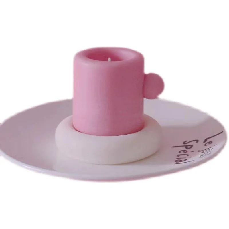 

Simulation Mug Coaster Silicone Mold for Candle Making Diy Handmade Aromatherapy Candle Home Decoration Material