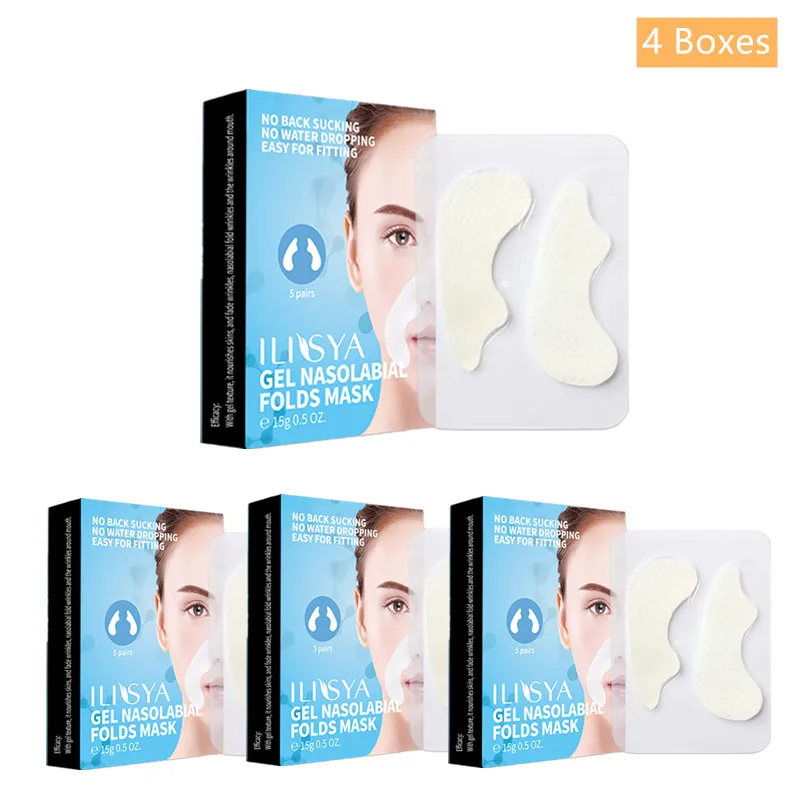 

4 коробки-Патчи от морщин, носогубные складки, наклейки для удаления тонких линий, Антивозрастная маска, увлажняющий уход за лицом