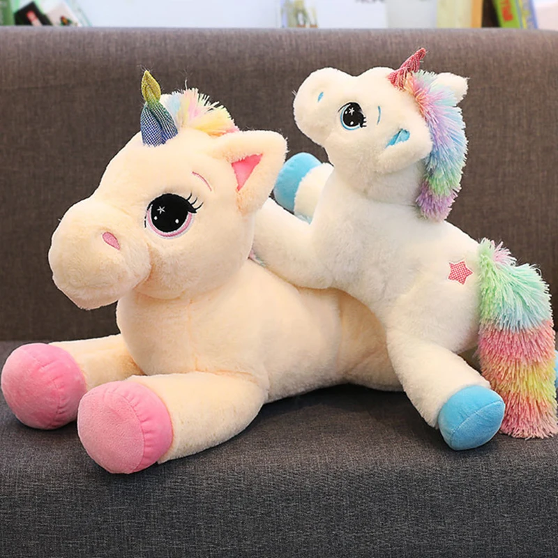 

Hot Sale Large Stuffed Toys Unicorn Plush Doll 40-80cm Soft Animals Kawaii Plushie Figure Kids Christmas Gift Toys For Children