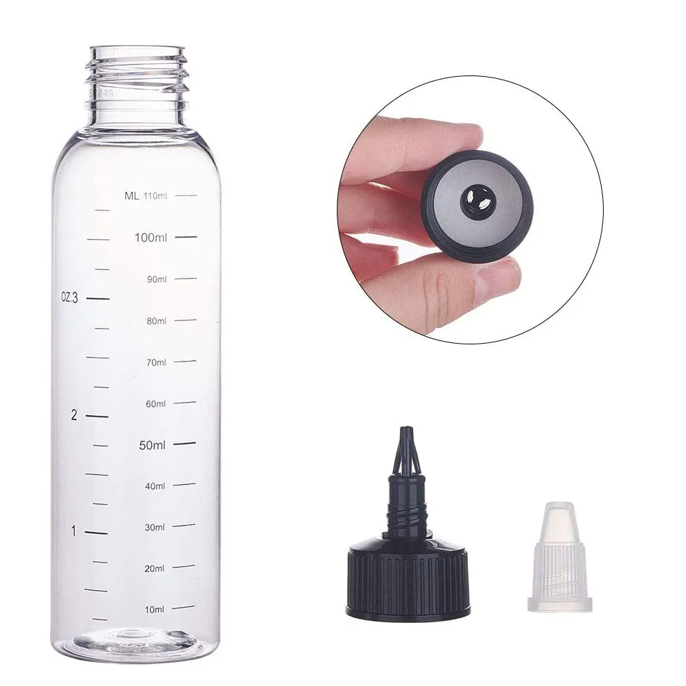 

30pcs 30ml/60ml/100ml/120ml Plastic PET E Liquid Bottle Capacity Dropper Bottles Twist Top Cap Tattoo Pigment Ink Containers