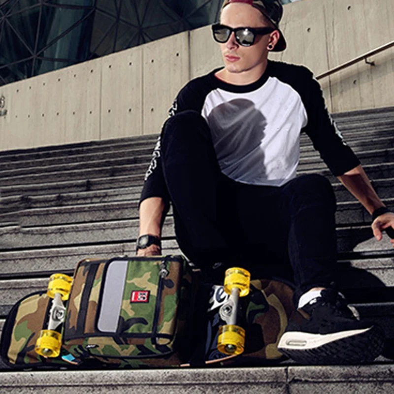 Популярная простая камуфляжная сумка MACKAR из ткани Оксфорд для скйейтборда