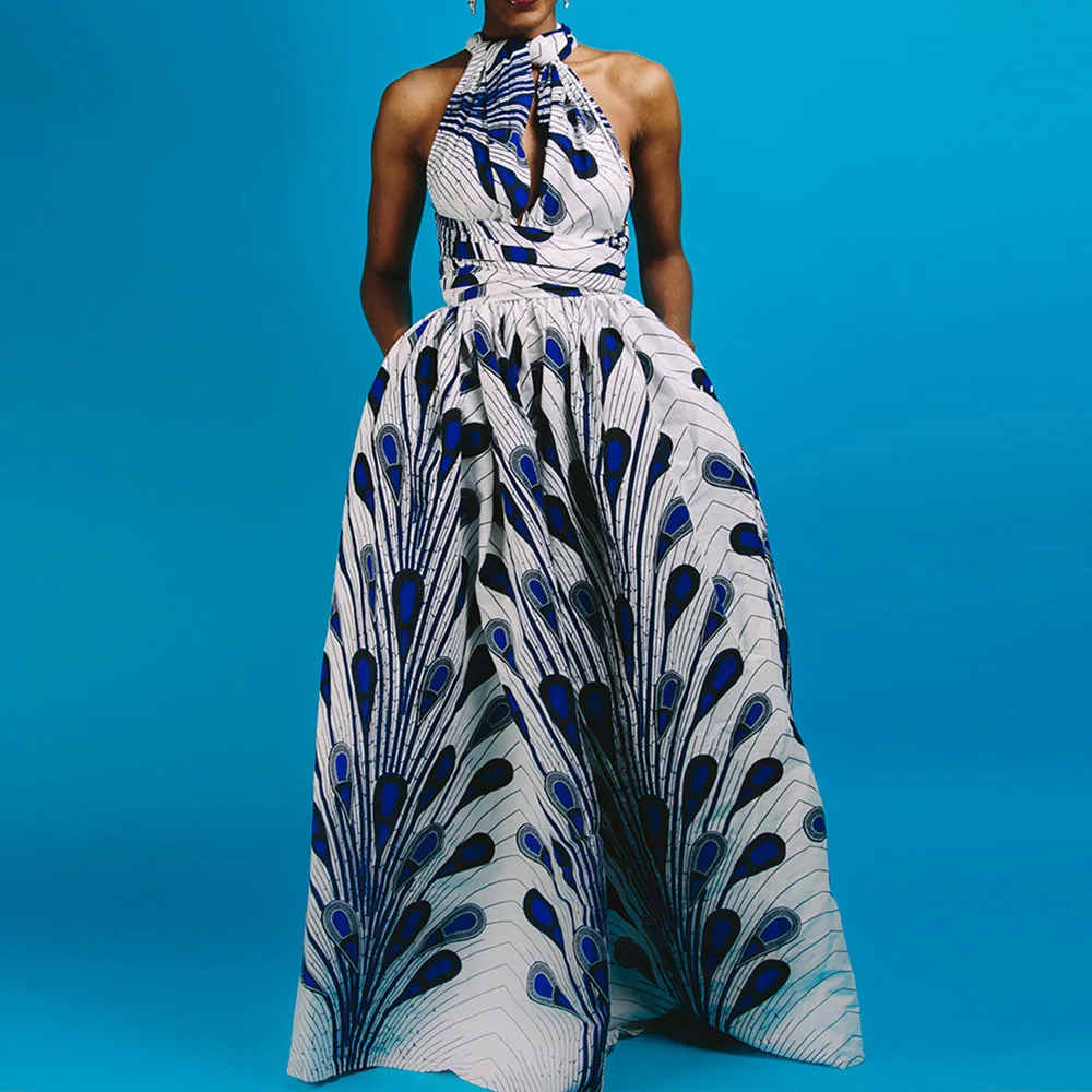 Платье А силуэта в африканском стиле для женщин летнее платье сделай сам туника с