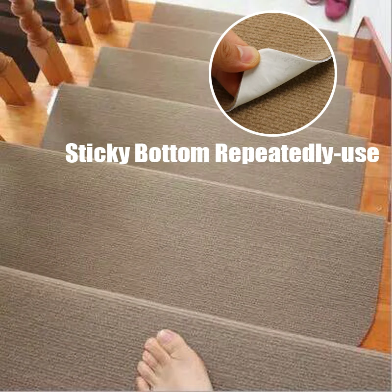 14 шт./компл. 2 размера Нескользящие самоклеящиеся коврики для лестницы клейкое