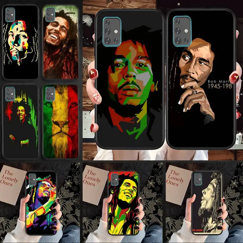 

Bob Marley Lion Reggae Singer Phone Case For Samsung A01 A10 A02 A20 A31 A40 A50 S A52 A51 A70 A71 A80 A91 Cover Fundas Coque