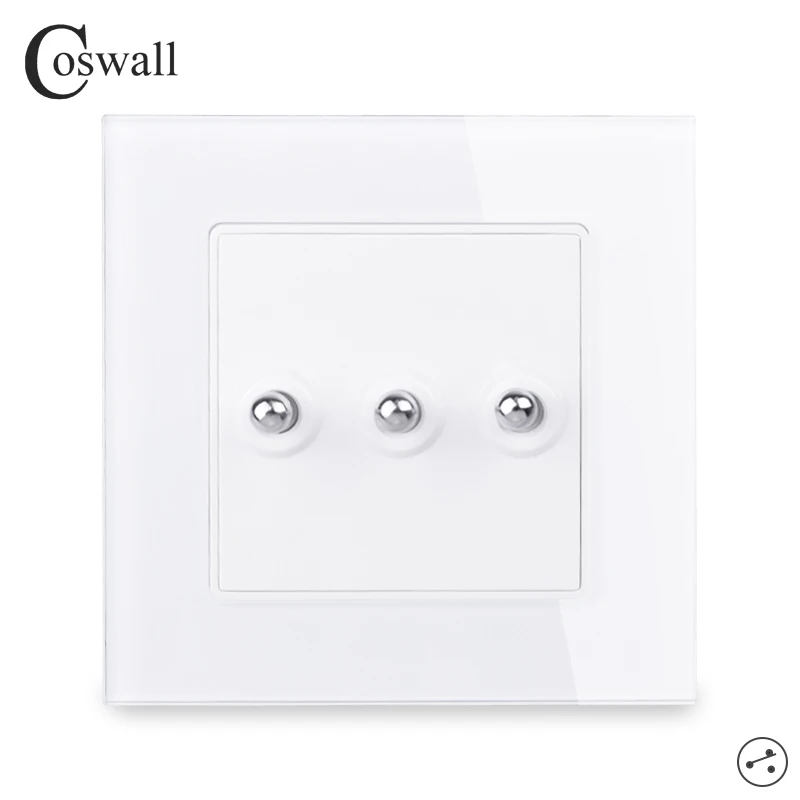 Простой Модный кристаллический переключатель Coswall с рамкой из закаленного