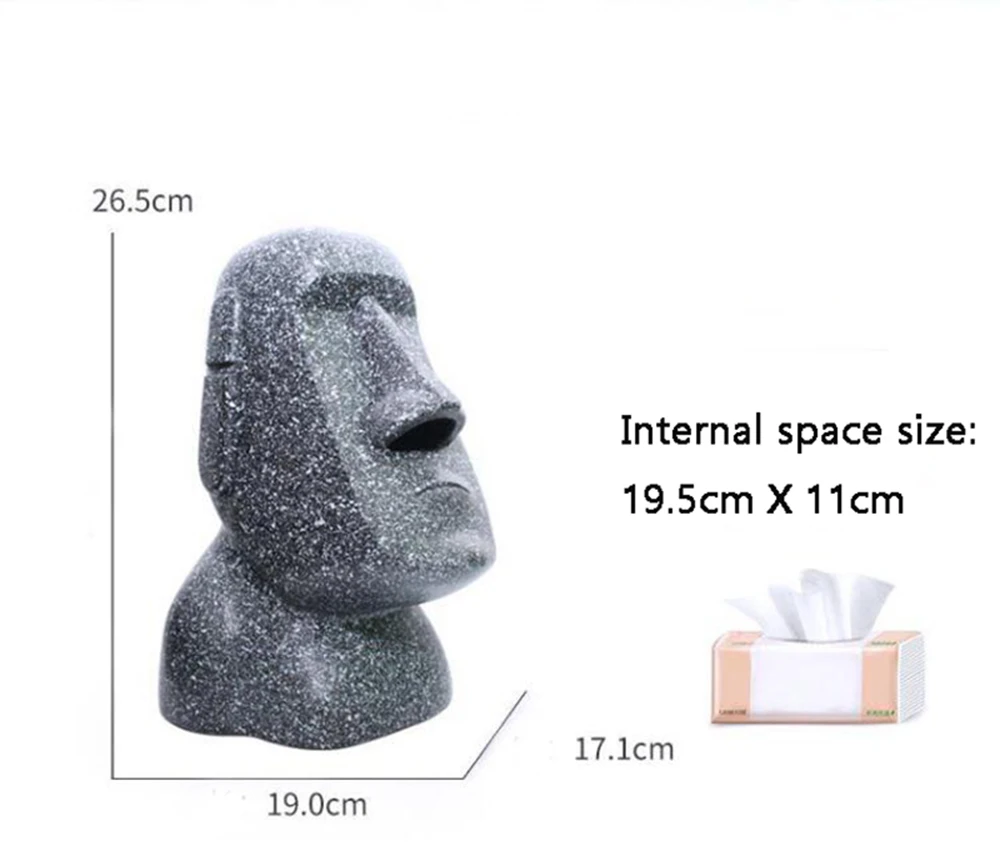 Коробка для хранения салфеток на пасхальном острове Moai домашние украшения