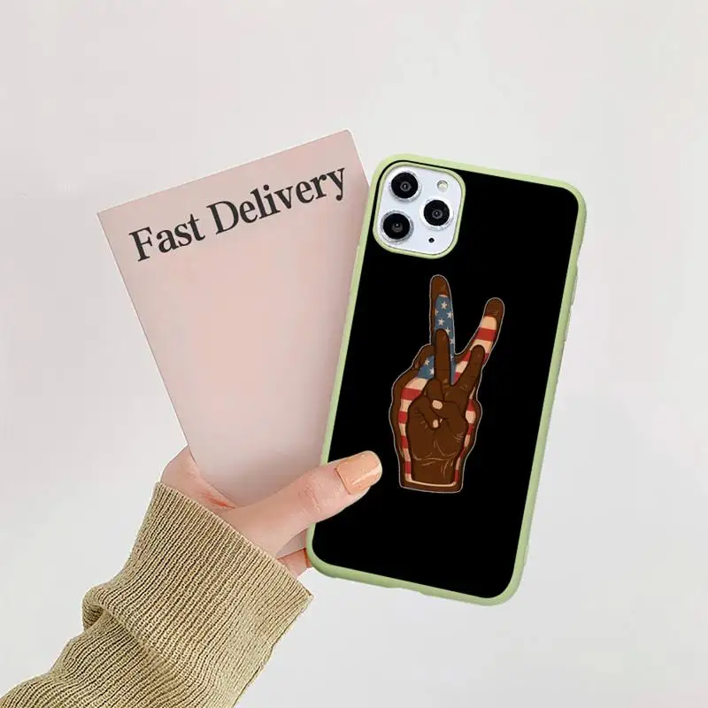 

Black Lives Matter BLM Phone Case Candy Color for iPhone 11 12 mini pro XS MAX 8 7 6 6S Plus X 5S SE 2020 XR