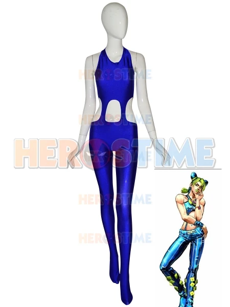 Jolyne Cujoh JOJO Stone Океанский супергерой костюм для косплея лайкра хеллоуин Зентаи