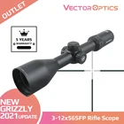 Векторная оптика, прицел серый 3-12x56 SFP, 2021 обновления, 11 уровней красной подсветки, 14 MOA, регулировка для охоты снайпера, 7,62