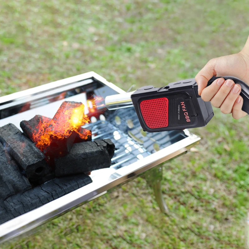 Портативный Ручной Электрический вентилятор для барбекю наружного гриля