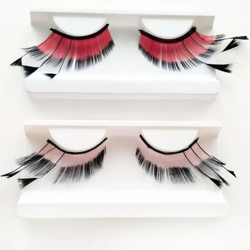 Длинные перьевые ресницы Bittb макияж для вечеринки по случаю Хэллоуина