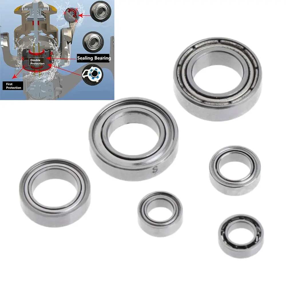 

High Quality Import Durable 6 Size Fishing Sealed Bearings Fishing Reel Bearing Stainless Steel Reel Accessory Smooth