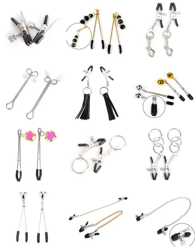 1 пара металлические зажимы для сосков|Игры взрослых| |