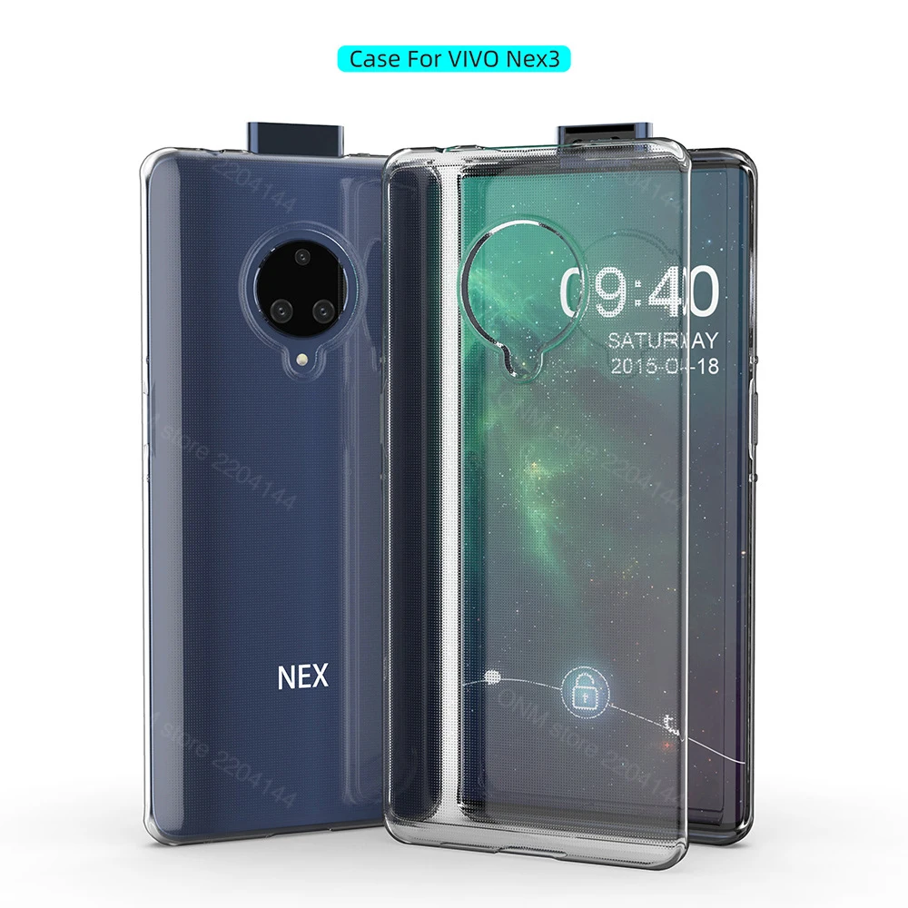 

Case For vivo NEX 3S 5G TPU Silicon Clear Fitted Bumper Soft Case for vivo NEX 3 5G Transparent Back Cover