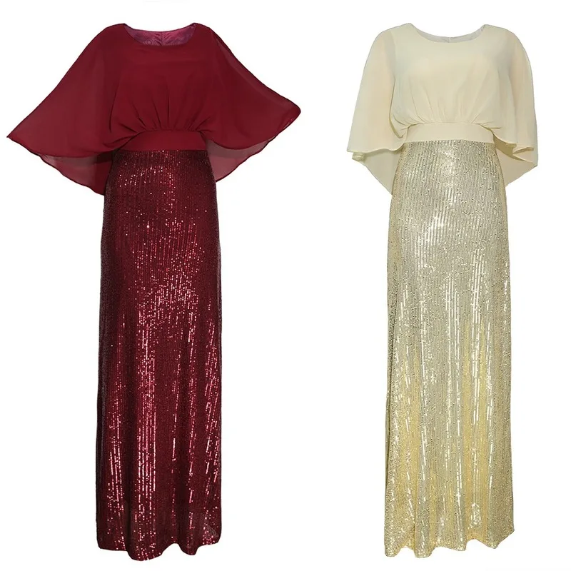 Африканские платья для женщин эластичное Африканское платье с блестками