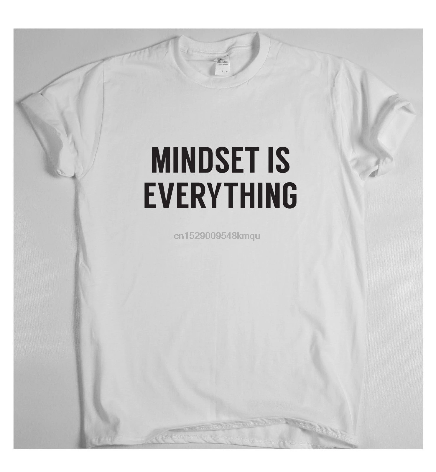 MINDSET-это все Мотивационная футболка тренировочная Спортивная для бега с деньги