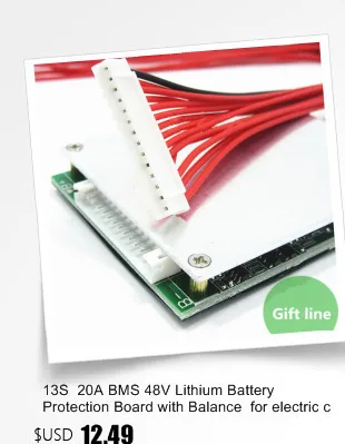 7S 10A BMS 26V непрерывная 10A с балансом 18650 верхняя специальная плата защиты батареи