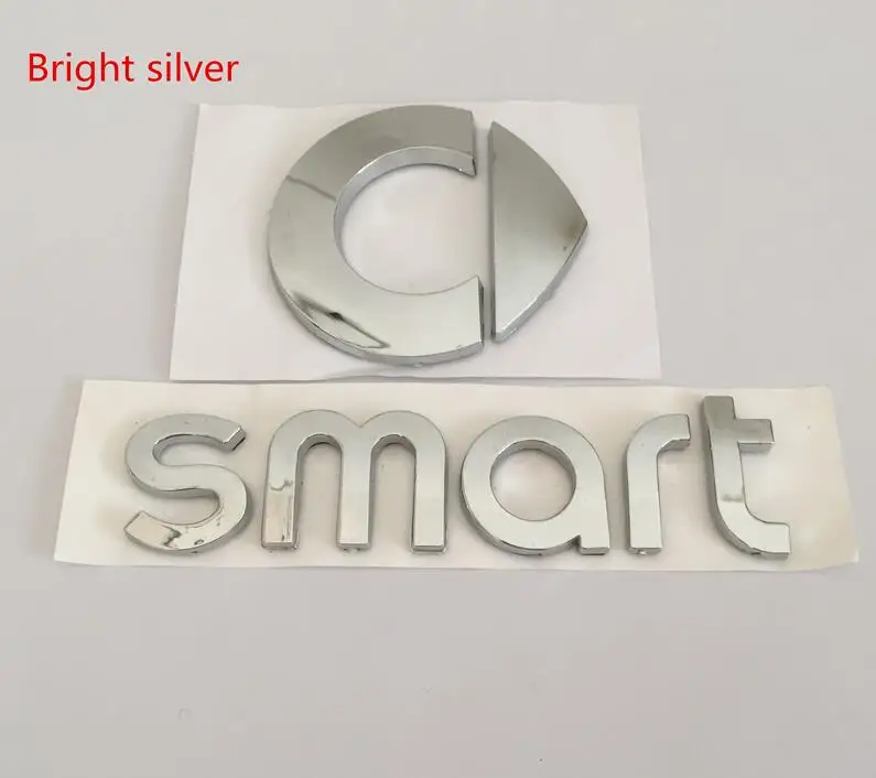 1pcs 3D ABS smart car front hood bonnet emblem rear Truck badge Side sticker for fortwo FORSPEED FORFOUR ROADSTER FORSTARS - купить по